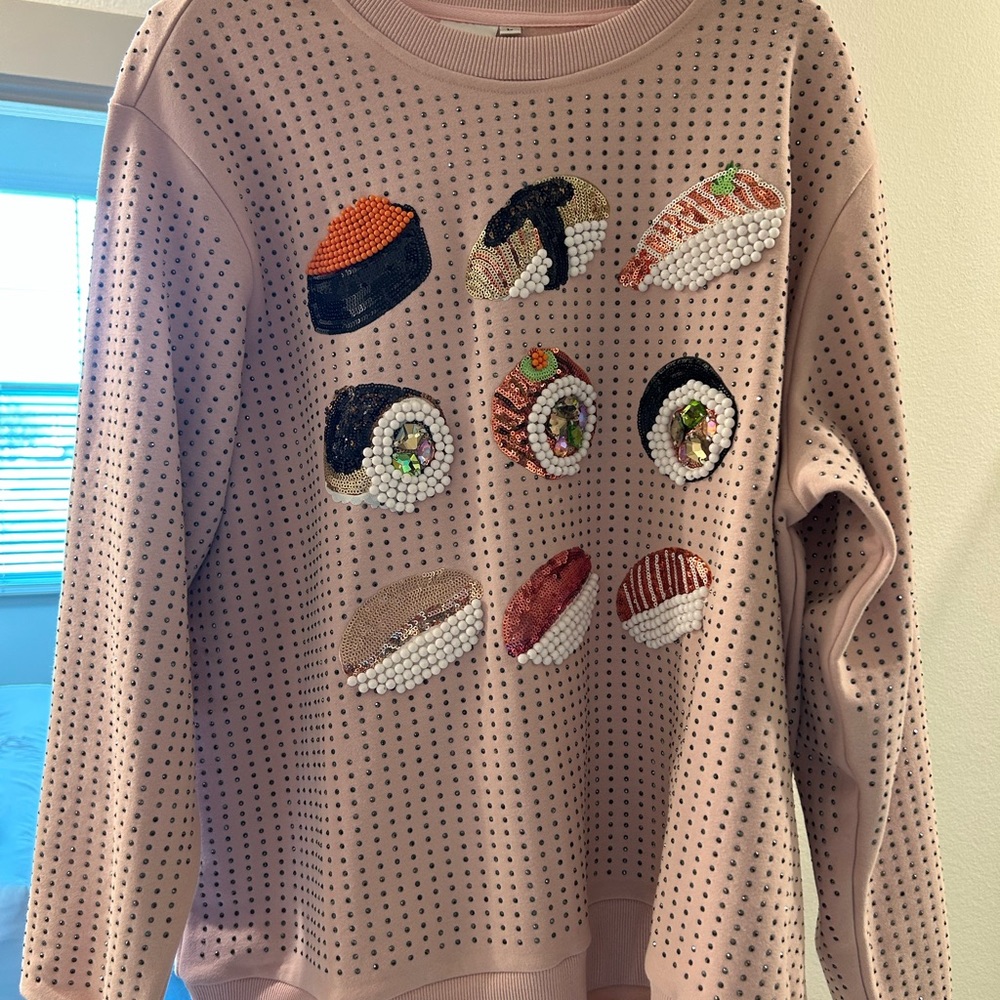 Queen of sparkles sushi sweatshirt